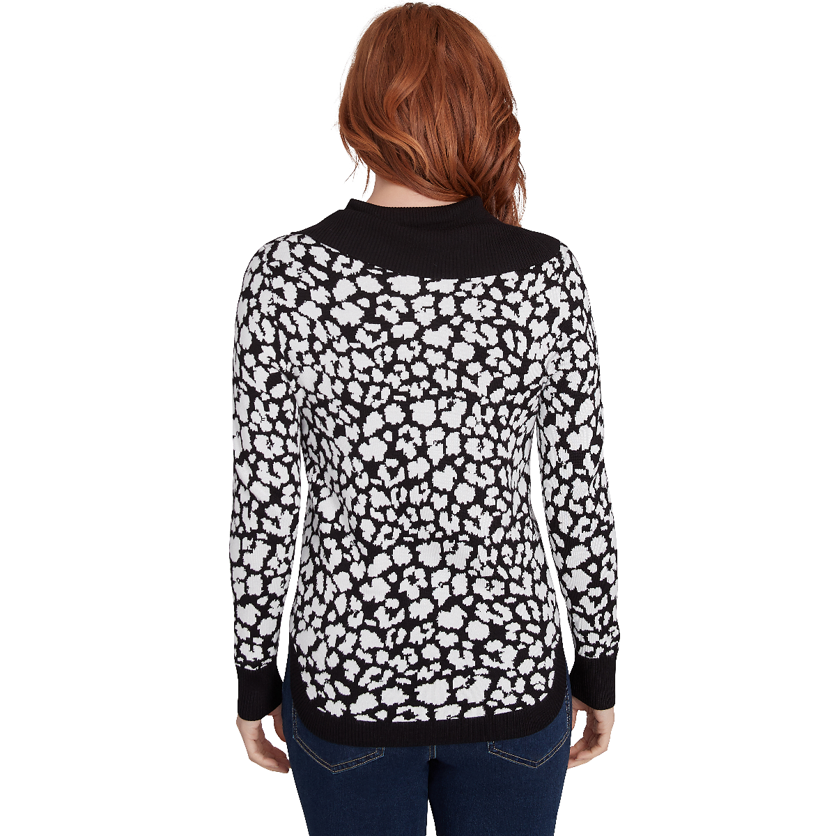 Plus Size Emaline Sweater Essentials Jacquard Animal Sweater