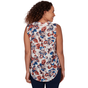 Womens Emaline Summer In The City Sleeveless Floral Blouse alternate view