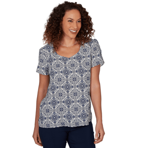 Plus Size Emaline Summer In The City Short Tulip Sleeve Blouse