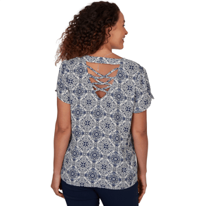 Plus Size Emaline Summer In The City Short Tulip Sleeve Blouse alternate view