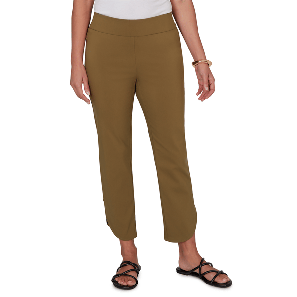 Womens Emaline La Vita Costiera Solid Pull On Straight Leg Pants