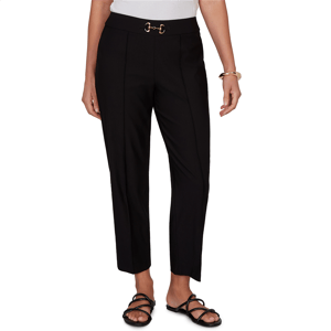 Womens Emaline La Vita Costiera Solid Pull On Straight Leg Pants