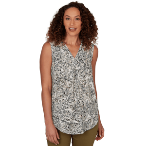 Womens Emaline La Vita Costiera Sleeveless Paisley Blouse