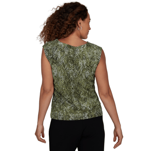 Womens Emaline La Vita Costiera Cap Sleeve Snakeskin Blouse alternate view