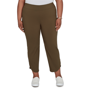 Plus Size Emaline La Vita Costiera Pull On Straight Leg Pants