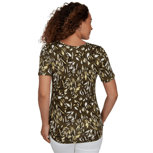 Womens Emaline Key Items Short Sleeve Round Neck Abstract Tee alternate view
