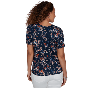Petite Emaline Key Items Short Sleeve Tie Hem Butterfly Blouse alternate view