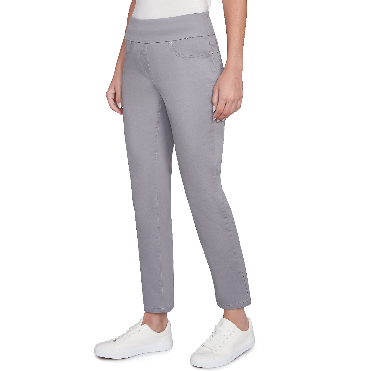 Plus Size Hearts Of Palm Blue My Mind Tapered Stretch Pants