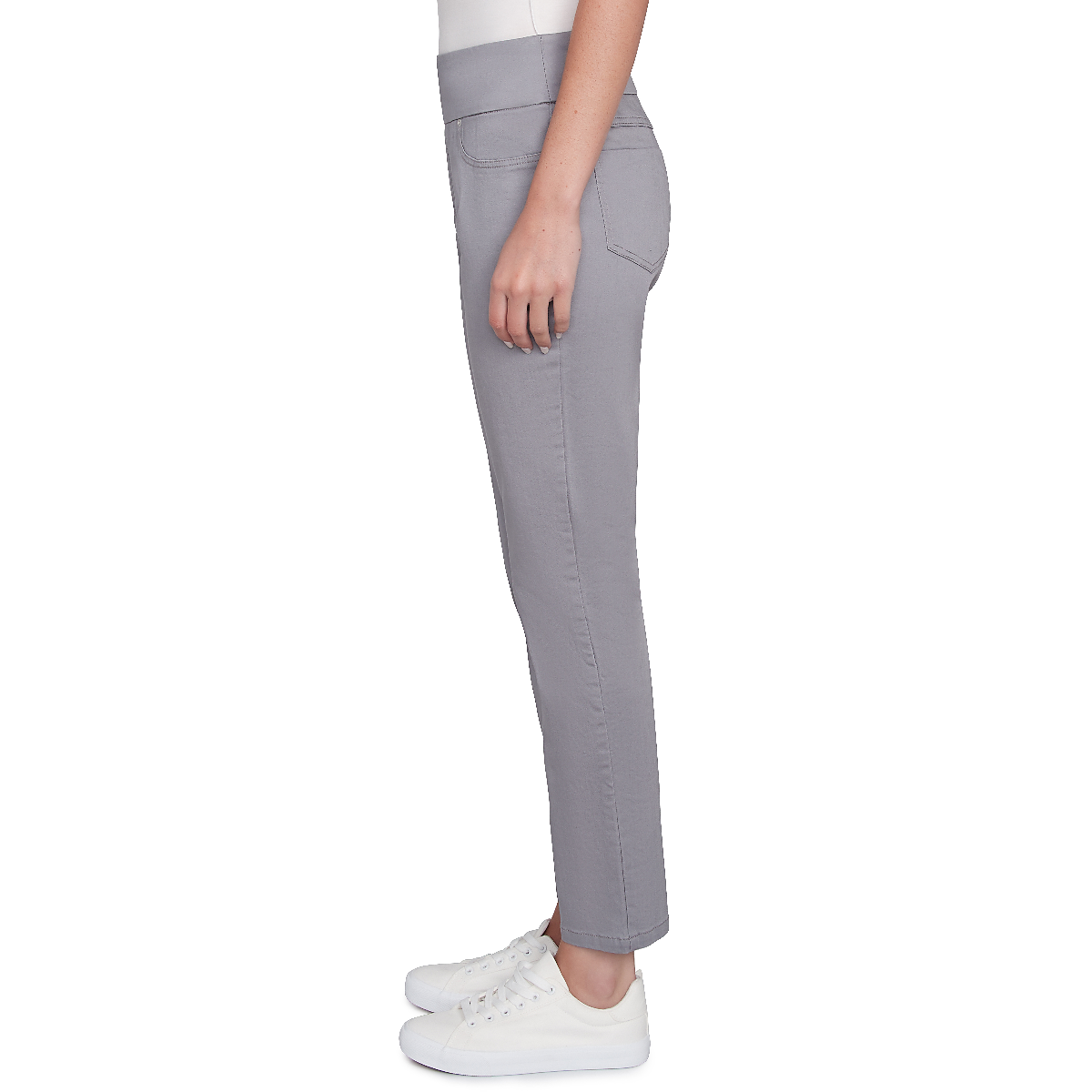 Plus Size Hearts Of Palm Blue My Mind Tapered Stretch Pants