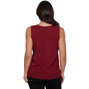 Womens Emaline Country Code Solid Pointelle Sweater Vest alternate view