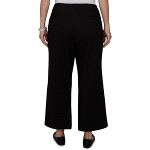Plus Size Emaline Country Code Plaid Kick Flare Pull On Pants alternate view