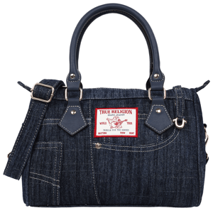True Religion Denim Heritage Satchel w/ Top Handles & Strap