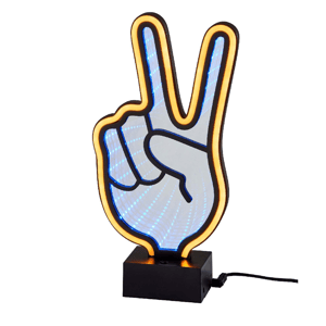 Simplee Adesso Infinity Neon Peace Sign Table/Wall Lamp