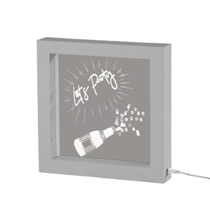 Simplee Adesso Lets Party Video Silver Light Box