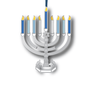 Beacon Design Standing Menorah Ornament