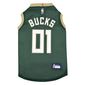 NBA Milwaukee Bucks Basketball Mesh Pet Jersey