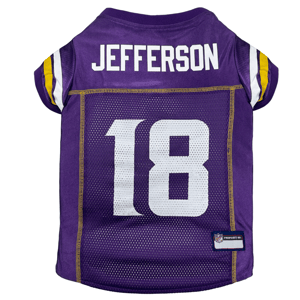 NFLPA Minnesota Vikings Justin Jefferson Pet Jersey