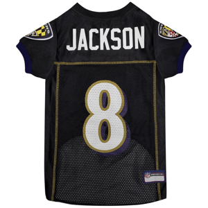 NFLPA Baltimore Ravens Lamar Jackson Pet Jersey