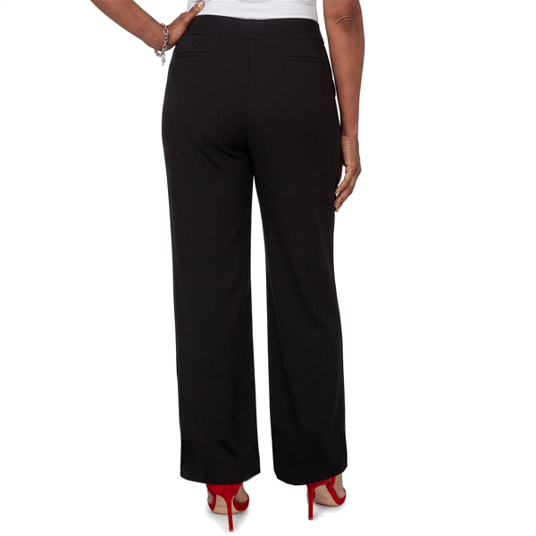 Petite Ruby Rd. Mysterious Romance Scallop Detail Wide Leg Pants alternate view