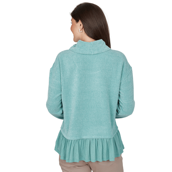 Womens Ruby Rd. Mythical Long Sleeve Drawstring Neck Sweater alternate view
