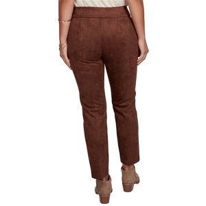 Womens Ruby Rd. English Countryside Suede Knit Front Seam Pants alternate view
