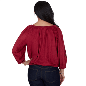Womens Ruby Rd. English Countryside Floral Cutout Blouse alternate view