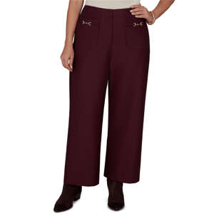 Plus Size Ruby Rd. English Countryside Solid Pique Knit Pants