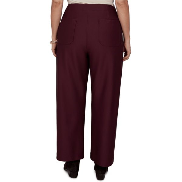 Plus Size Ruby Rd. English Countryside Solid Pique Knit Pants alternate view