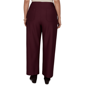 Plus Size Ruby Rd. English Countryside Solid Pique Knit Pants alternate view