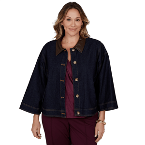 Plus Size Ruby Rd. English Countryside Denim Jacket