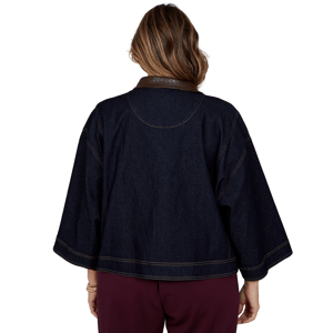 Plus Size Ruby Rd. English Countryside Denim Jacket alternate view