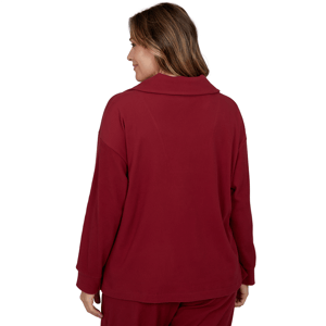 Plus Size Ruby Rd. English Countryside Solid Rib Knit Sweater alternate view
