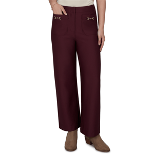 Petite Ruby Rd. English Countryside Solid Pique Knit Pants