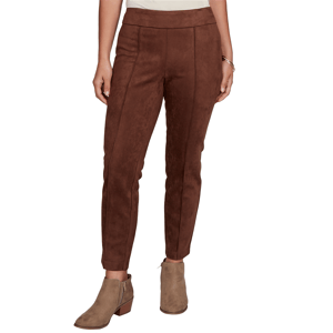 Petite Ruby Rd. English Countryside Suede Knit Front Seam Pants