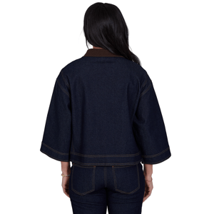 Petite Ruby Rd. English Countryside Denim Jacket alternate view