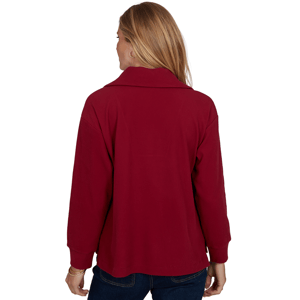 Petite Ruby Rd. English Countryside Solid Rib Knit Sweater alternate view
