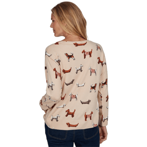 Petite Ruby Rd. English Countryside Dog All Over Dog Sweater alternate view