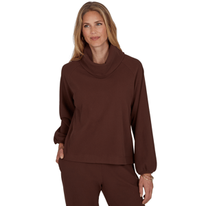 Petite Ruby Rd. Premium Rib Knit Long Sleeve Sweater