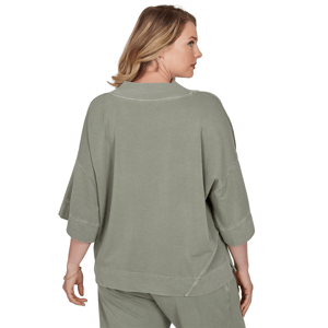 Plus Size Ruby Rd. Sedona Escape Tropical Embroidery Sweatshirt alternate view