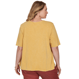 Plus Size Ruby Rd. Sedona Escape V Neck Soutache Trim Blouse alternate view