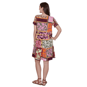Petite Ruby Rd. Sedona Escape Tropical Patchwork Shift Dress alternate view