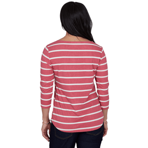 Petite Ruby Rd. Must Haves II Football Bow Stripe Tee alternate view