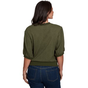 Womens Ruby Rd. Romance On The Ranch Textured Rosette Sweater alternate view