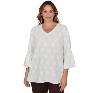 Plus Size Ruby Rd. Romance On The Ranch Medallion Floral Blouse