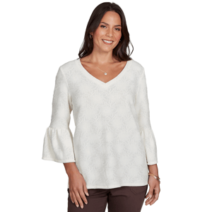 Petite Ruby Rd. Romance On The Ranch Medallion Floral Blouse