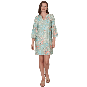 knee length dresses for ladies The TENCEL™ Short-Sleeve Midi Dress