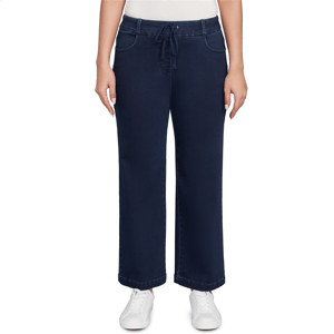 Womens Ruby Rd. Key Items Drawstring Wide Leg Jeans