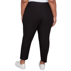 Plus Size Ruby Rd. Key Items Silky Tech Pull On Ankle Pants alternate view