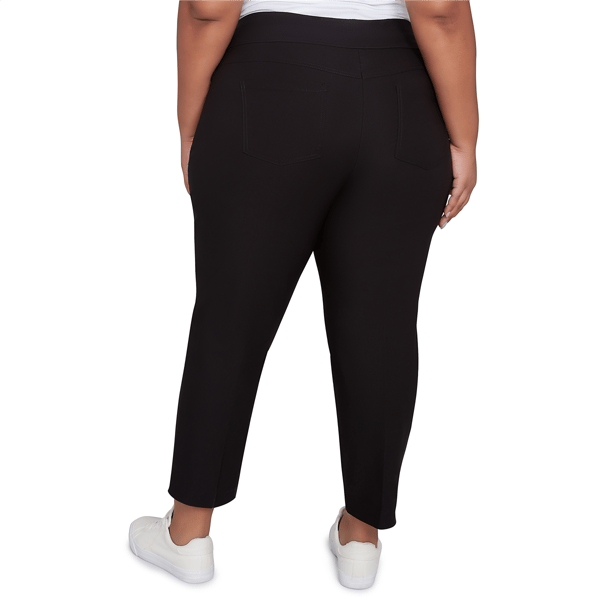 Plus Size Ruby Rd. Key Items Silky Tech Pull On Ankle Pants alternate view