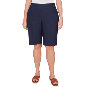 Plus Size Ruby Rd. Key Items Pull On Silky Tech Bermuda Shorts